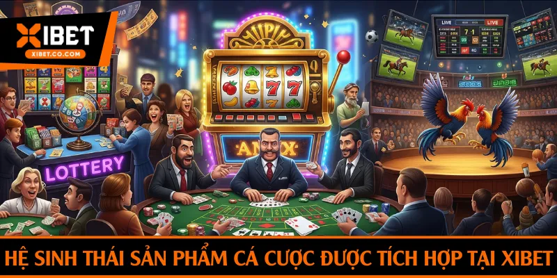 Hệ sinh thái sản phẩm cá cược được tích hợp tại Xibet