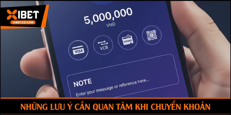 Những lưu ý cần quan tâm khi chuyển khoản