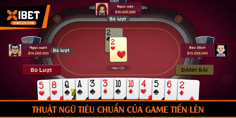 Thuật ngữ tiêu chuẩn của game tiến lên
